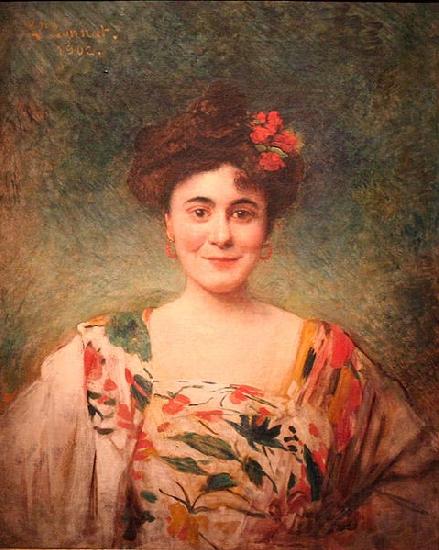 Leon Joseph Florentin Bonnat Portrait de madame Dotezac Norge oil painting art